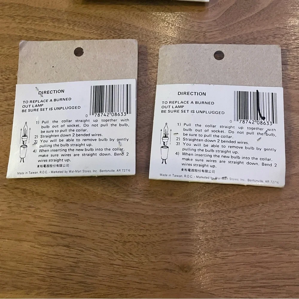 7 packs Christmas light replacement bulbs